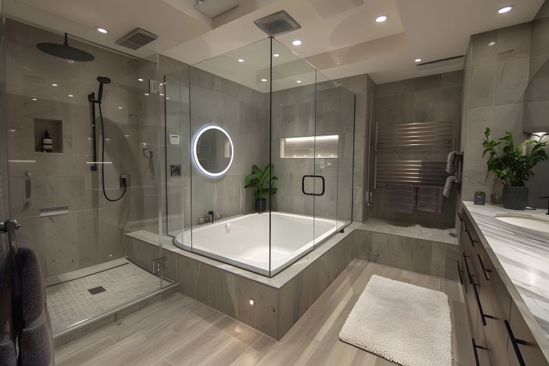 Glass-Enclosed Bath